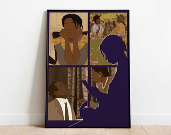 The Color Purple, Classic Black Movie Inspired Wall Art Decor, Poster Print