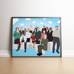 The Office TV Show Poster: Minimalist Abstract Art Print