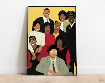 A Different World Sitcom Poster, A Different World TV Series Inspired Wall Art Decor, Poster Print