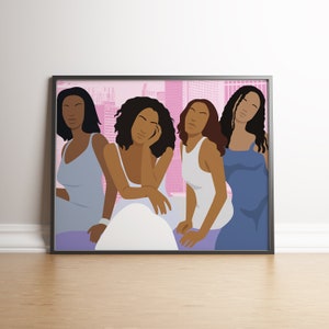 Girlfriends TV Series Wall Art Decor, Movie Inspired Poster Print, 1 Set