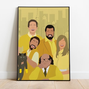 It's Always Sunny in Philadelphia TV Series Poster, Always Sunny Inspired Wall Art Decor, Poster Print