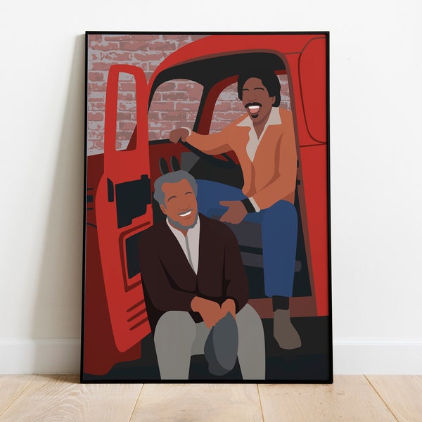 Sanford and Son, Sitcom TV Series Inspired Wall Art Decor, Poster Print