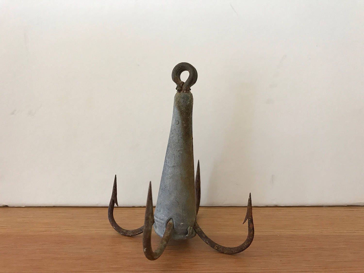 Fish Hook Four Prong Fishing Hook Fish Hook with Lead Weight | Etsy