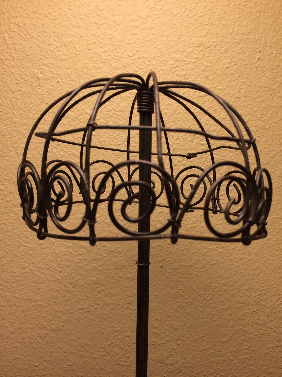 Antique Metal Table Top Hat Stand Etsy