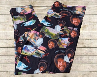 Bob Ross Happy Trees Capri Length w/ Pockets