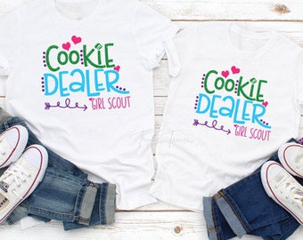 Cookie dealer Girl Scouts,  axolotl, Own Your Magic GS cookie Shirt