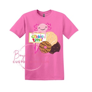 Its Cookie Time, axolotl, Own Your Magic GS cookie Shirt image 2