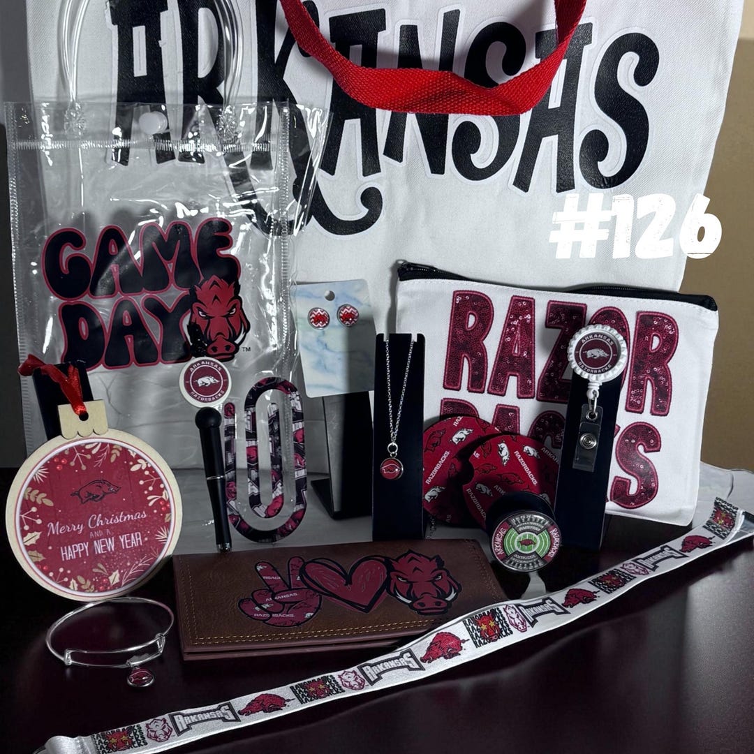 Arkansas Razorbacks Gift Basket • University of Arkansas Fan Box • Hogs ...