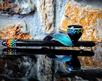 Rainbow warrior pipe, Custom Glass pipes