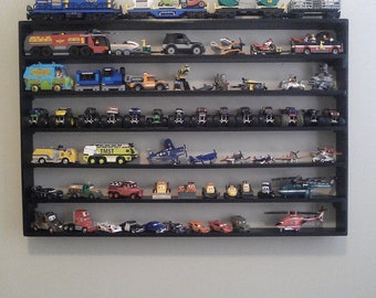 Planes Fire and Rescue, Cars, Monster Trucks, Legos, wall display rack, boy room decor, storage at home - Black