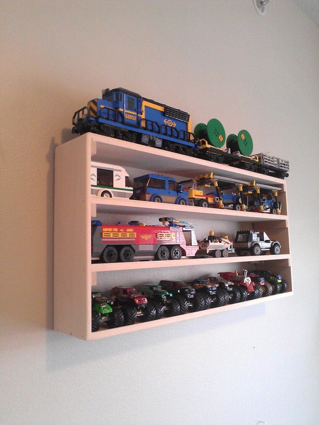 Lego Wall Display Rack Toy Storage Minifigures Boy Room Decor Storage at Home Medium 4 Depth Etsy