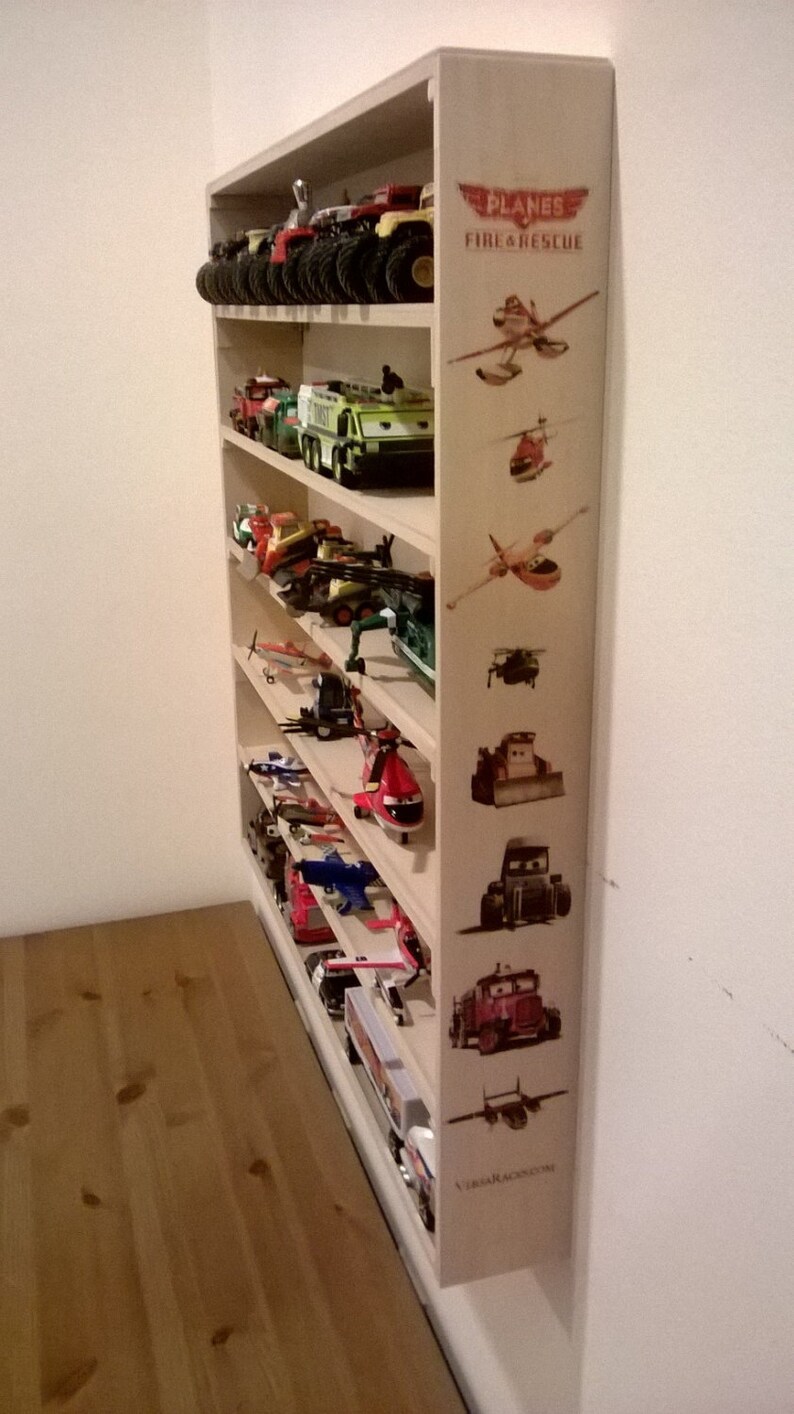 hot wheels wall display rack