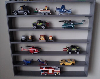 Planes Fire and Rescue, Cars, Monster Trucks, Legos, wall display rack, boy room decor, storage at home - Granite