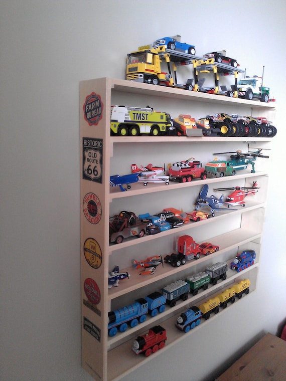 Planes Fire And Rescue Hot Wheels Cars Monster Trucks Legos Wall Display Rack Boy Room Decor Storage At Home Deluxe Graphics 14