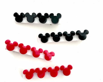 Disney inspired hair clip, Mickey hair clip, Resin hair clip, Costume hair clip, Vacation hair clip, Girl hair clip
