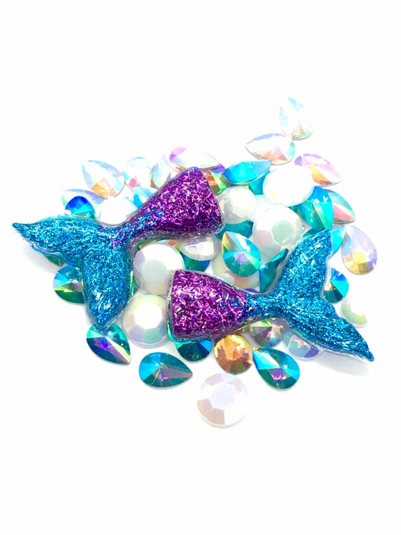 Mermaid Resin Hair Clip Glitter Mermaid Hair Clip Girl Hair Etsy UK