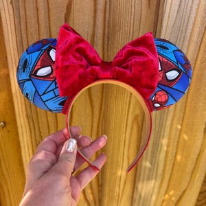Spider-Man Inspired Mouse Ears, Avengers Inspired Mouse Ears, Disney Inspired Mouse Ears
