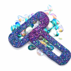 Mermaid Sparkles Hair Clip, Resin Hair Clip, Acrylic Hair Clip, Glitter Hair Clip, Hair Clips for Girls