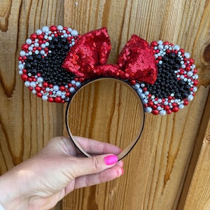 Mickey Mouse Ears, Disney Inspired Mouse Ears, Rhinestone Mouse Ears