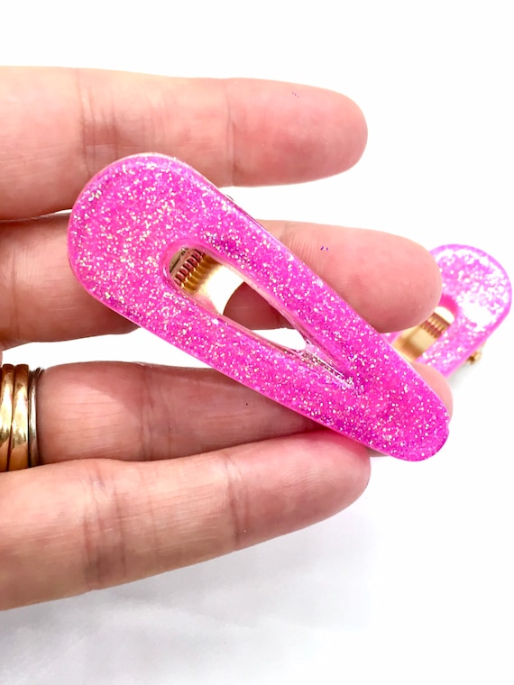 Pink Clips Amazon.com : Large Claw Hair Clips Jumbo Ponytail Holder (5  main image 4