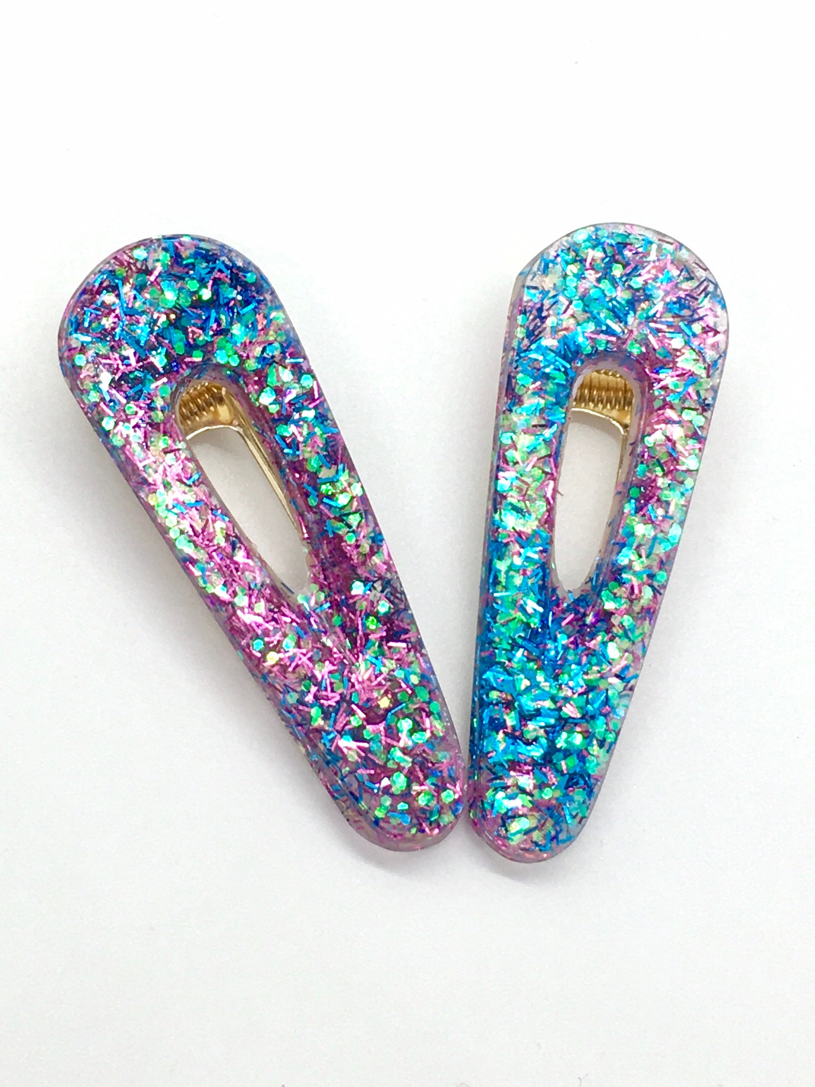 Mermaid Sparkles Hair Clip Resin Hair Clip Acrylic Hair Etsy