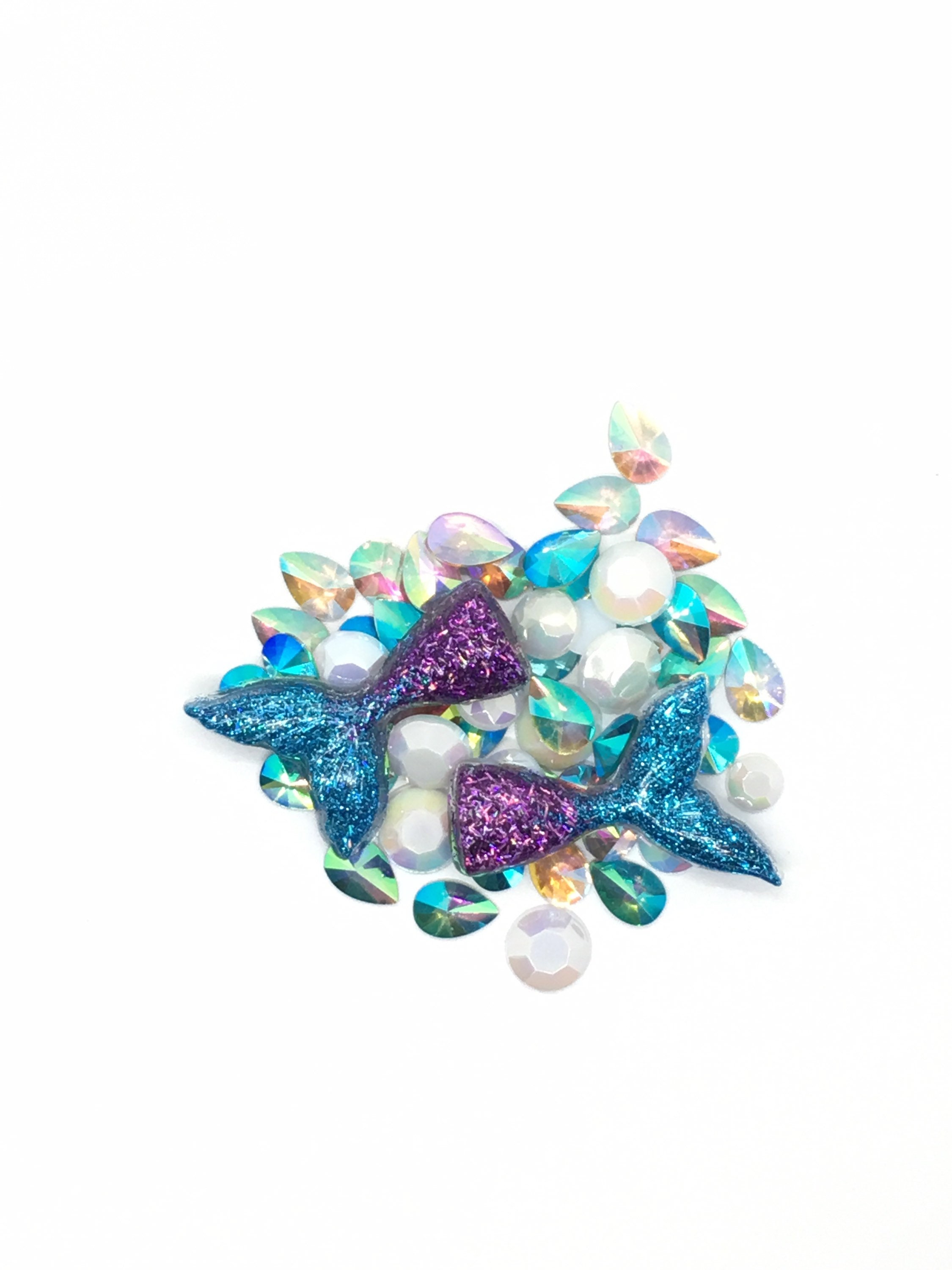 Mermaid Resin Hair Clip Glitter Mermaid Hair Clip Girl Hair Etsy