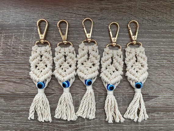 evil eye owl on macrame cord evil eye owl on macrame cord