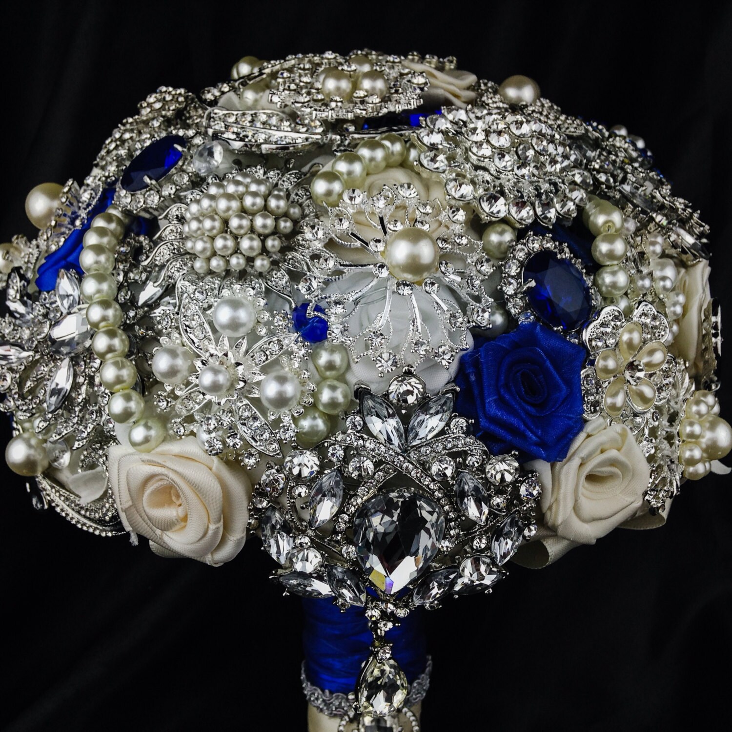Chaud de mariage nuptiale strass argent Crystal Pearl broches Broche Bouquet Chaud de mariage nuptiale strass argent Crystal Pearl broches Broche Bouquet