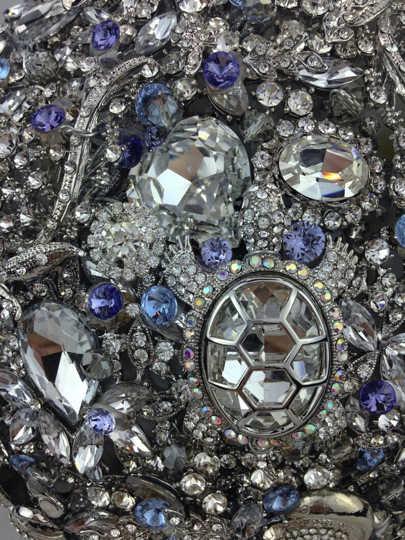 Glam Gatsby Swarovski Crystal Bling Brooch Bouquet. FULL PRICE Etsy