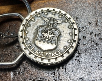 Vintage US Air Force Keychain and Mizpah Metal