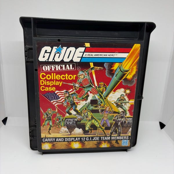 1982 GI Joe Official Collector Display Carry Case by Hasbro for figures
