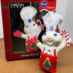 Pillsbury Bake-Off Doughboy 2000 Ornament With Sound #53 In Original Box Carlton Cards Great Gift For Baker Christmas