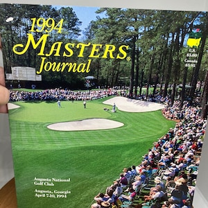 1994 Masters Journal - Augusta National Golf Club -Jose Mana Olazabal Grüne Jacke Sieger PGA Tour Golf Sammler vtg Geschenk für ihn