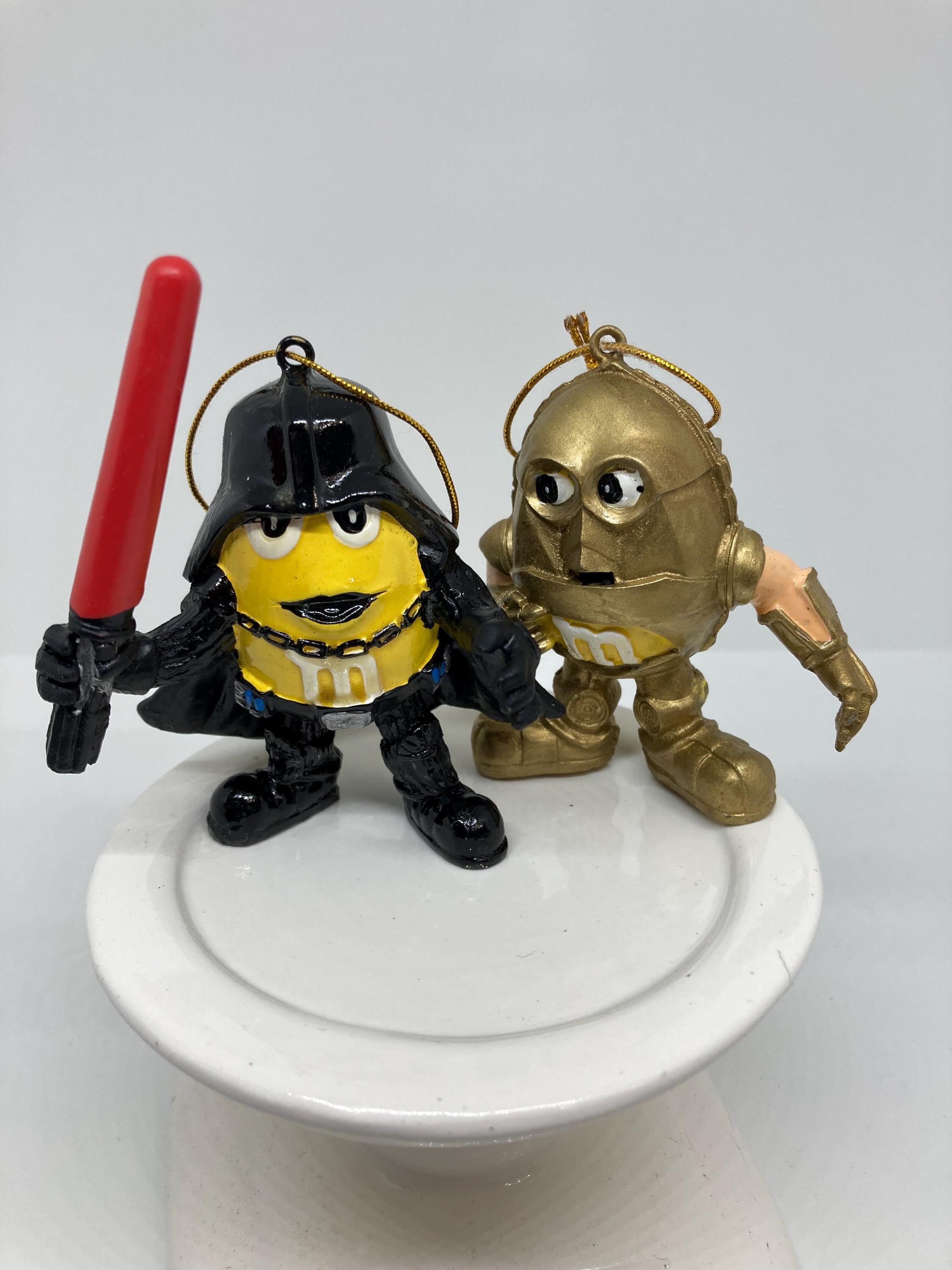 M&m's Mpire Darth Vader and C-3PO Star Wars Christmas Ornaments
