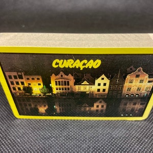 Naipes de recuerdo de Curazao 1990 Coleccionista de viajes vintage sellado