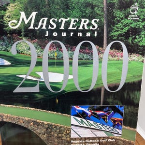 2000 Masters Journal / Programmführer - Augusta National Golf Club - Vijay Singh Green Jacket Winner PGA Tournament 3.-9. April 2000 Erinnerungsstücke