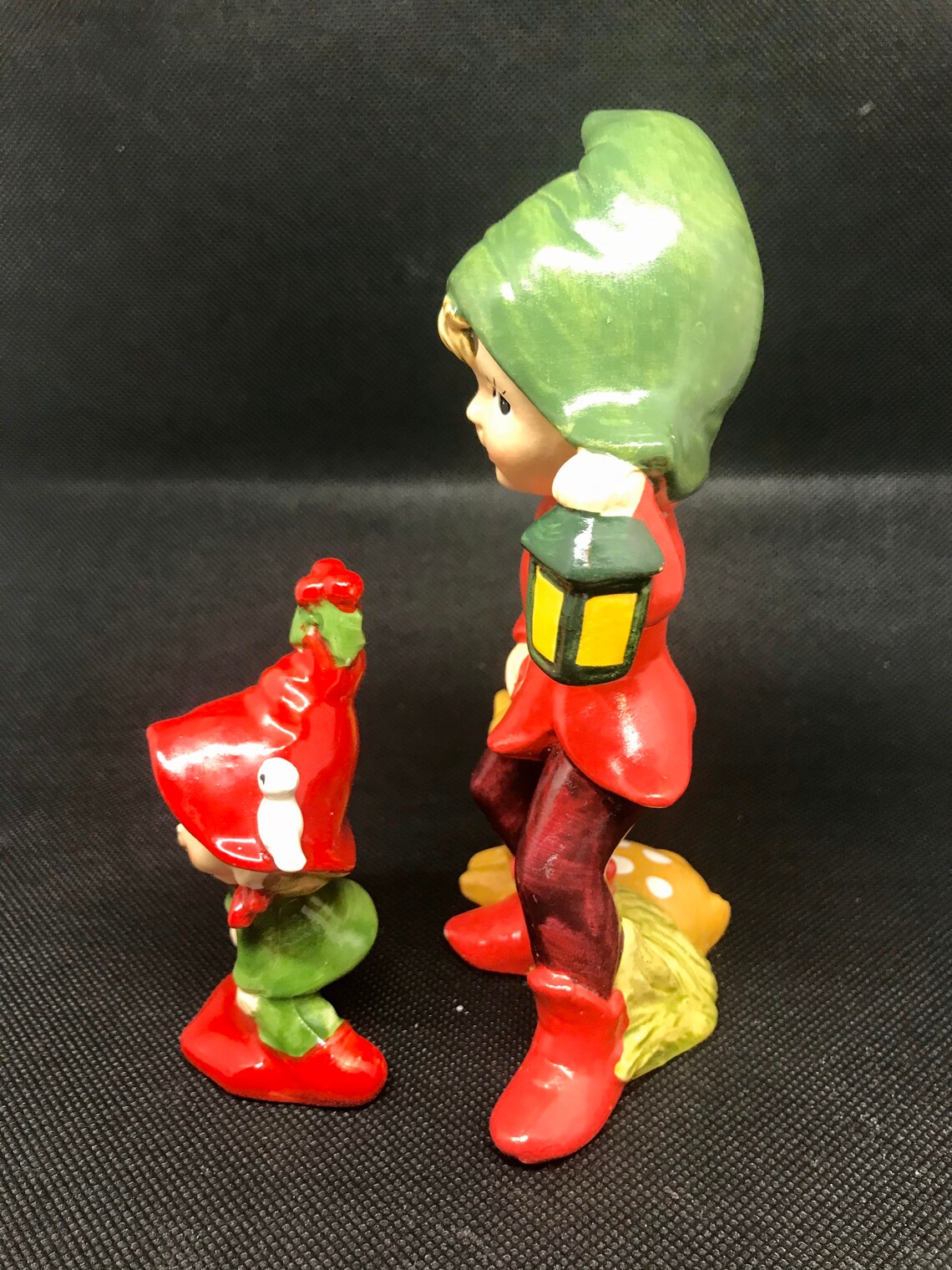 Vintage Christmas Elf/Pixie Figures Homco and Japan Red and Etsy