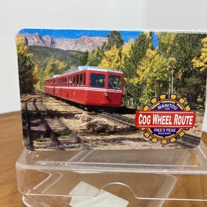 Cartões de lembrança de Pike's Peak, baralho selado, ferrovia inclinada Manitou e Pikes Peak Cog Railway, cartões para noite de jogos para entusiastas de viagens do Colorado