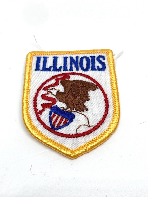 Illinois State Patch  vintage souvenir patch coll… - image 1