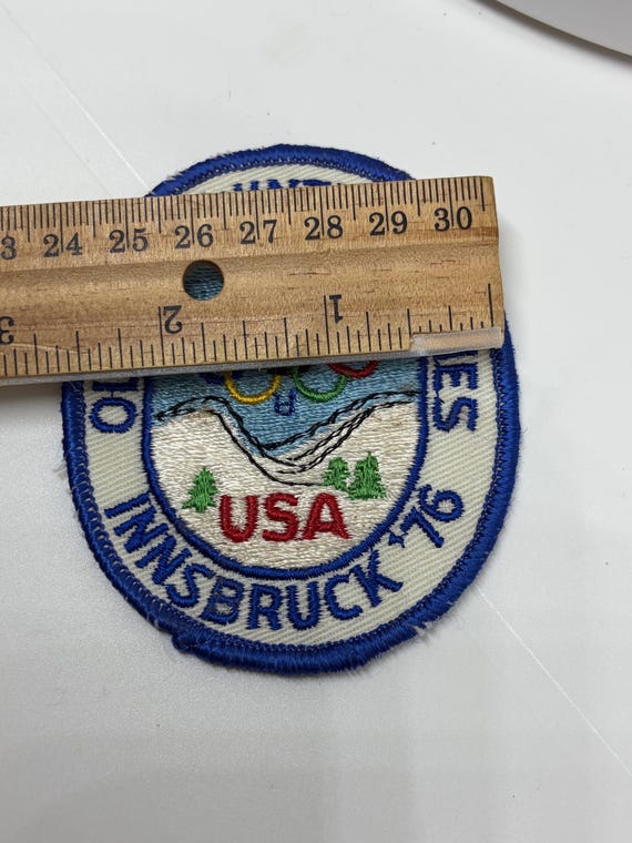 1976 Winter Olympic Games Innsbruck,Austria Olympics Team USA Embroidered Patch View 4