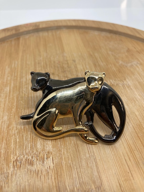 Broche Vintage Liz Claiborne Plaquée Or - Occasion