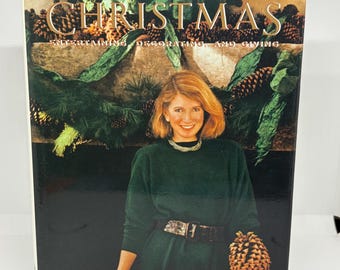 Martha Stewarts Weihnachten 1989 Urlaub Unterhaltsam Dekorieren und Geschenke Hardcover Buch Dust Jacket Rezepte Fotos