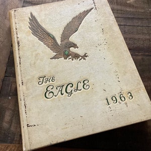 Vintage Yearbook from TN Poly Institute 1963, Vintage office decor
