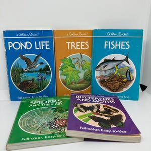 Golden Guide Nature Books Sold Individually Paperback 1980/90s Gift for nature lover