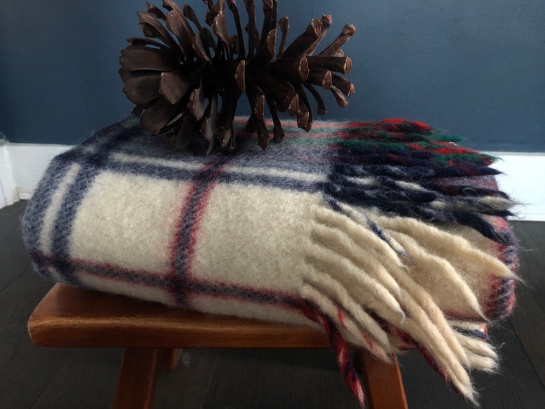 Vintage Wool Baby Blanket Carldyke 100 Virgin Wool Stadium Etsy