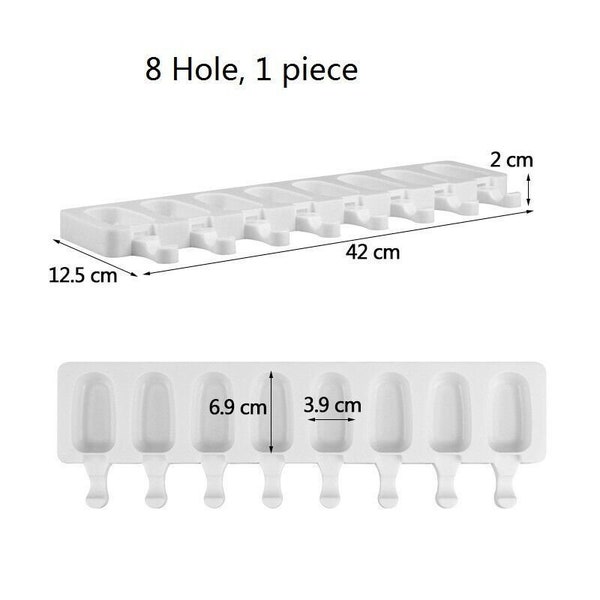 8 Cavity Mini Popsicle Cakesicle Ice cream mould