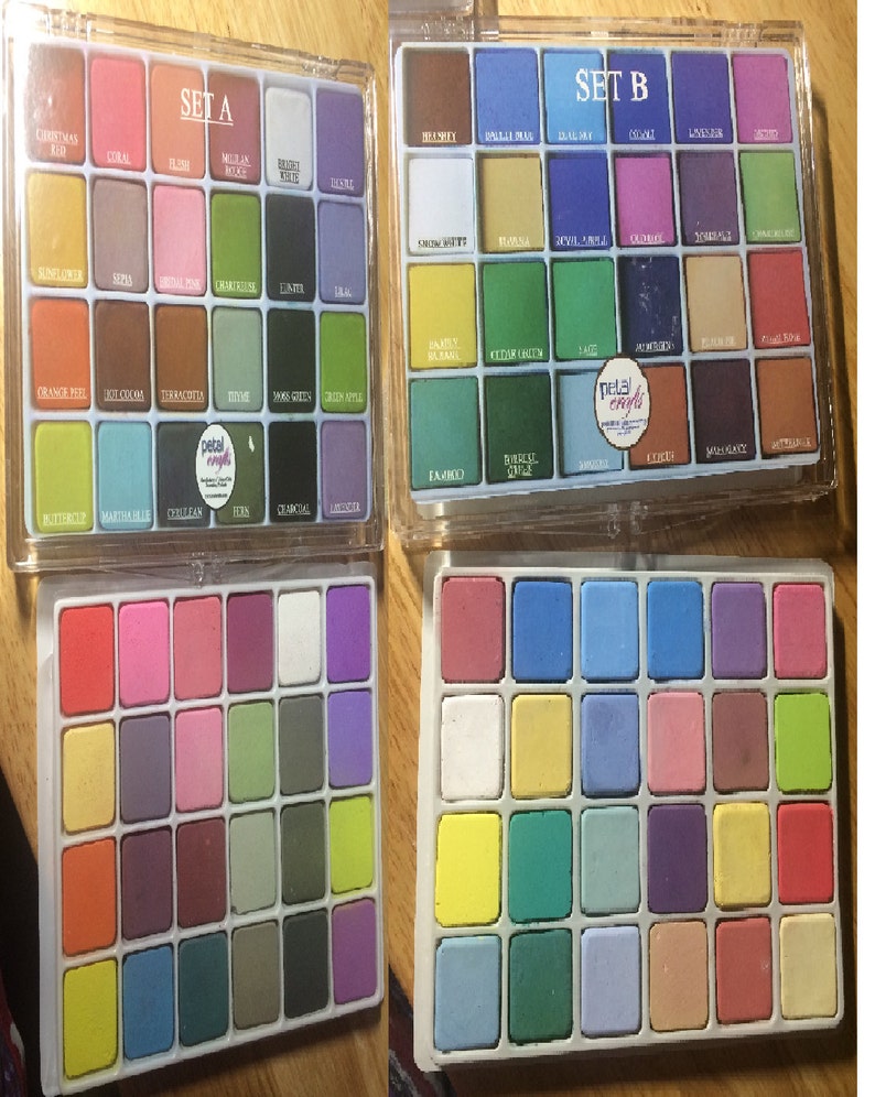 Petal Dust Palettes Set A & B 48 MATT Craft Sugar Flowers Cake Etsy