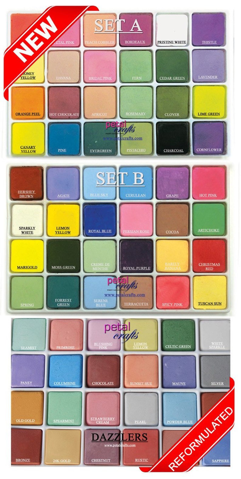 Petal Dust Palettes Set x 72 Shades Petal Craft sugar flowers Etsy