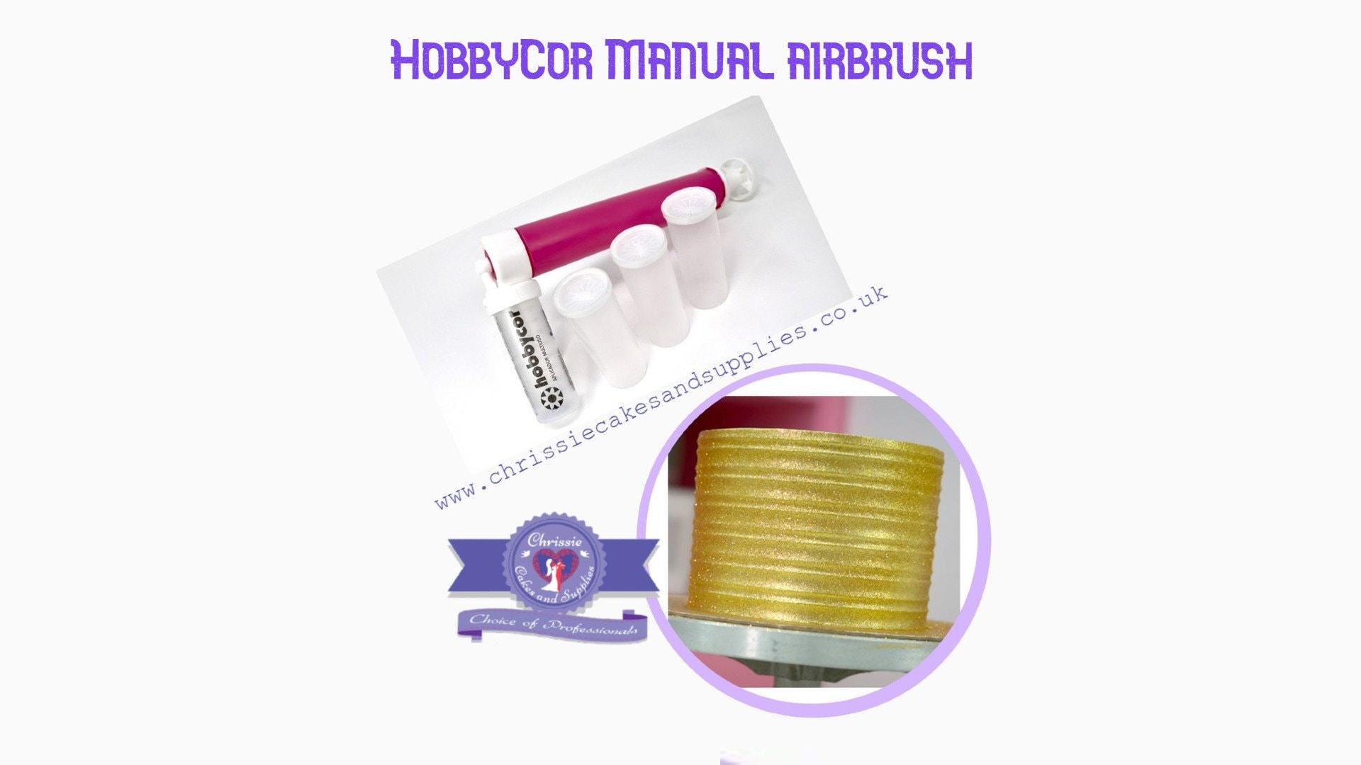 Hobbycor Manual Airbrush Cake  Airbrush Kit Cake Decorating