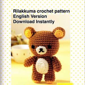 Crochet Pattern | Rilakkuma in English | Download Instantly - Etsy